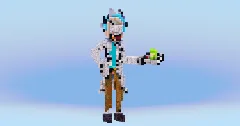 Rick from Rick and Morty — Minecraft Build by LeonisBuilds (1)
