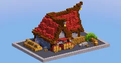 Mangrove Red Medieval Lumberjack House — Minecraft Build by LeonisBuilds (2)