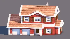 Two-Story Suburban Family Home | Double Garage — Minecraft Build by RaekonBuilds (1)