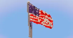 USA National Flag — Minecraft Build by LeonisBuilds (1)