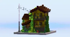 Yellow Abandoned House — Minecraft Build by LeonisBuilds (2)