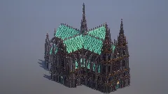 Copper Gothic Cathedral — Minecraft Build by MellowHat (1)