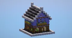 Blue House — Minecraft Build by LeonisBuilds (1)