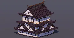 Medium Japanese Castle Black — Minecraft Build by MellowHat (2)