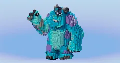 Sulley from Disney Monsters & Co — Minecraft Build by LeonisBuilds (1)