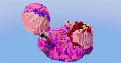 The Cheshire Cat from Disney Alice in Wonderland — Minecraft Build by LeonisBuilds (1)