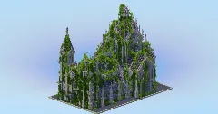 Ruined Overgrown Gothic Cathedral Original — Minecraft Build by LeonisBuilds (2)