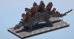 Gray Stegosaurus — Minecraft Build by LeonisBuilds (2)