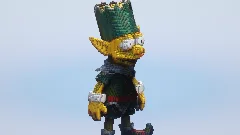 Christmas Bart Simpson — Minecraft Build by LeonisBuilds (1)