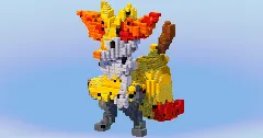 Braixen from Pokemon — Minecraft Build by LeonisBuilds (1)