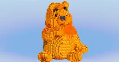 Winnie the Pooh from Disney Winnie the Pooh — Minecraft Build by LeonisBuilds (1)