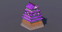 Magical Amethyst Japanese Castle — Minecraft Build by MellowHat (2)