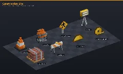 Construction Site Asset Download [Java + Bedrock + Blockbench] — Minecraft Resource Pack by ScorpionTeam (1)