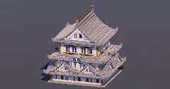 Medium Japanese Castle Gray — Minecraft Build by MellowHat (1)