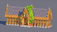 Medieval Trading Hall - Fully Decorated Interior | Download — Minecraft Build by RaekonBuilds (2)