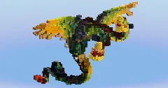 Barf and Belch - Hideous Zippleback Dragon from How To Train Your Dragon — Minecraft Build by LeonisBuilds (2)