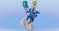 Mega Meowstic from Pokemon — Minecraft Build by LeonisBuilds (1)