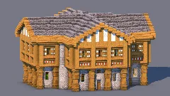 Medieval Trading Hall - Fully Decorated Interior | Download — Minecraft Build by RaekonBuilds (2)