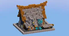 Stone Medieval Fisherman House — Minecraft Build by LeonisBuilds (2)