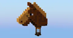 Brown Horse Hot Air Balloon — Minecraft Build by LeonisBuilds (1)
