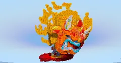 Terastal Ogerpon Hearthflame Mask — Minecraft Build by LeonisBuilds (1)