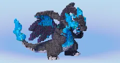 Mega Charizard X from Pokemon — Minecraft Build by LeonisBuilds (3)