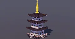 Medium Japanese Pagoda Black — Minecraft Build by MellowHat (1)