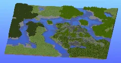 Survival Multibiome Rivers 2000x2000 Blocks Custom Map, River, Forest, Plains, Oak forest, Birch forest, Mountains, Jagged Peaks, Willow forest — Minecraft Build by LeonisBuilds (5)
