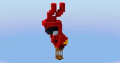 Red Parrot Hot Air Balloon — Minecraft Build by LeonisBuilds (2)