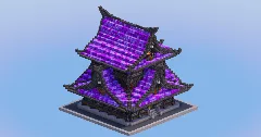 Dark Amethyst Japanese Temple — Minecraft Build by LeonisBuilds (1)