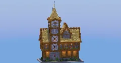Birch Medieval Town Hall — Minecraft Build by LeonisBuilds (2)