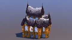 Gray Medieval Fantasy House — Minecraft Build by MellowHat (2)