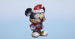 Christmas Mickey Mouse from Disney Mickey Mouse — Minecraft Build by LeonisBuilds (1)