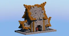 Stone Medieval Blacksmith House — Minecraft Build by LeonisBuilds (2)