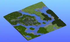 Survival Multibiome Rivers 2000x2000 Blocks Custom Map, River, Forest, Plains, Oak forest, Birch forest, Mountains, Jagged Peaks, Willow forest — Minecraft Build by LeonisBuilds (6)