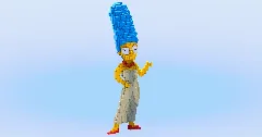 Marge Simpson — Minecraft Build by LeonisBuilds (2)