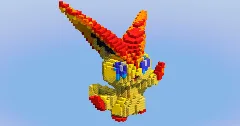 Victini from Pokemon — Minecraft Build by LeonisBuilds (1)