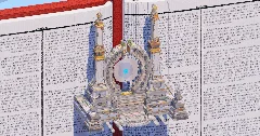 White Portal Gate Towers — Minecraft Build by TheBibleOfBuilding (2)