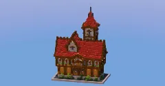 Medieval Town Hall Red Version — Minecraft Build by LeonisBuilds (2)