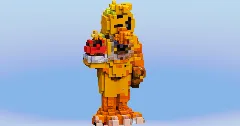 Chica the Chicken from FNAF Five Days At Freddy — Minecraft Build by LeonisBuilds (2)