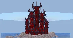 Dark Red Fantasy Castle 400x400 Blocks Fully Built Map — Minecraft Build by LeonisBuilds (1)