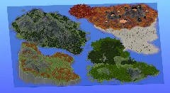 Survival Multibiome 2000x2000 Blocks Custom Map, Volcanoes, Crimson forest, Desert, Red Desert, Mesa, Forest, Jungle, Mountains, Jagged Peaks, Taiga, Cliffs, Autumn forest — Minecraft Build by LeonisBuilds (6)