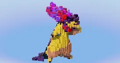 Hisuian Typhlosion from Pokemon — Minecraft Build by LeonisBuilds (2)