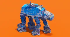 Blue AT-AT Walker — Minecraft Build by StarWarsCreations (1)