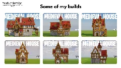 Set Red-roofed Medieval Houses — Minecraft Build by claraneto (2)