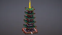 Green Japanese Pagoda — Minecraft Build by MellowHat (1)