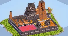 Hozuki Castle 300x300 Blocks Fully Built Map, 1:1 from Boruto — Minecraft Build by LeonisBuilds (1)