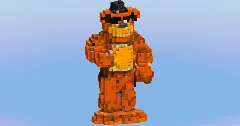 Freddy Fazbear from FNAF Five Days At Freddy — Minecraft Build by LeonisBuilds (2)