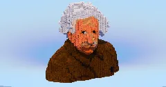 Albert Einstein — Minecraft Build by LeonisBuilds (2)