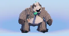 Pangoro from Pokemon — Minecraft Build by LeonisBuilds (2)